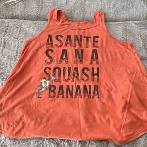 Disney Orange Tee with White Castle Logo